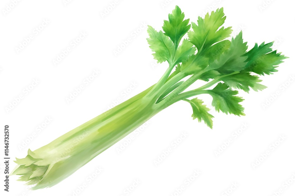 Fototapeta premium celery isolated on white