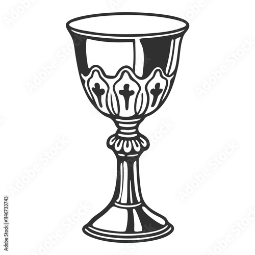  Elegant Chalice Vector Design for Religious Ceremonies and Decorative Use