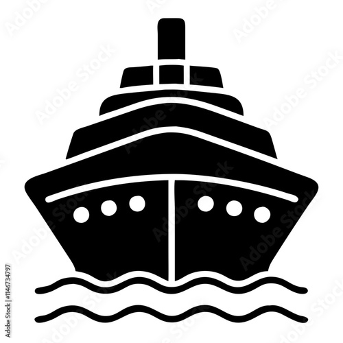  Luxury Cruise Ship Vector Illustration for Nautical and Travel Design Projects