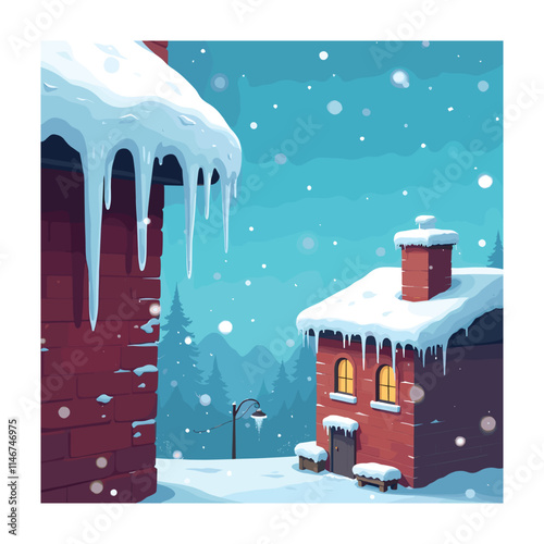 Winter wonder concept vector illustration