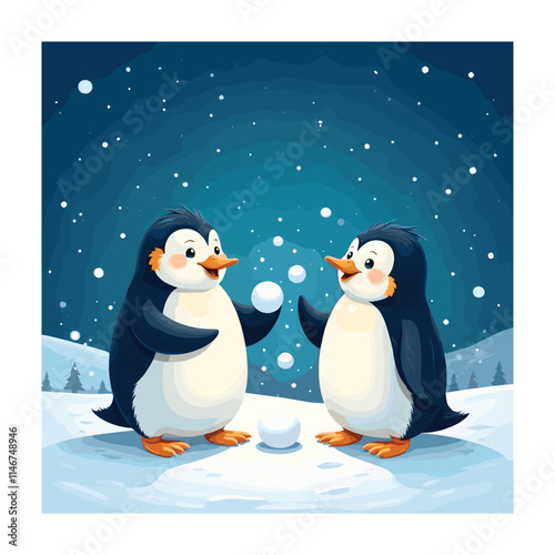 Winter wonder concept vector illustration