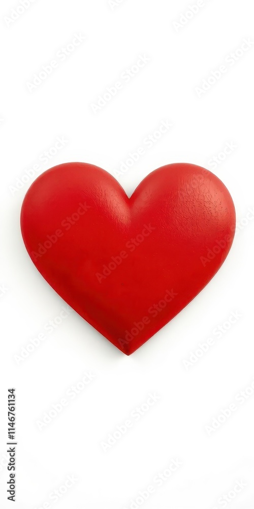 Classic, perfectly formed red heart shape, vector graphic, isolated on white, valentines, digital art, card Classic, perfectly formed red heart shape, vector graphic, isolated on white, valentines, digital art, card