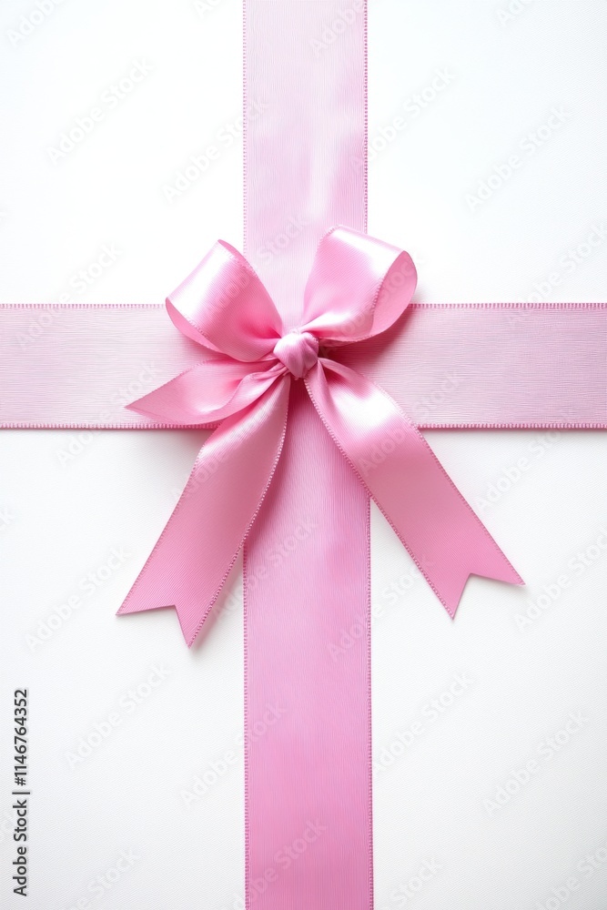 Bow tie ribbon for holiday shopping season gift wrapping.