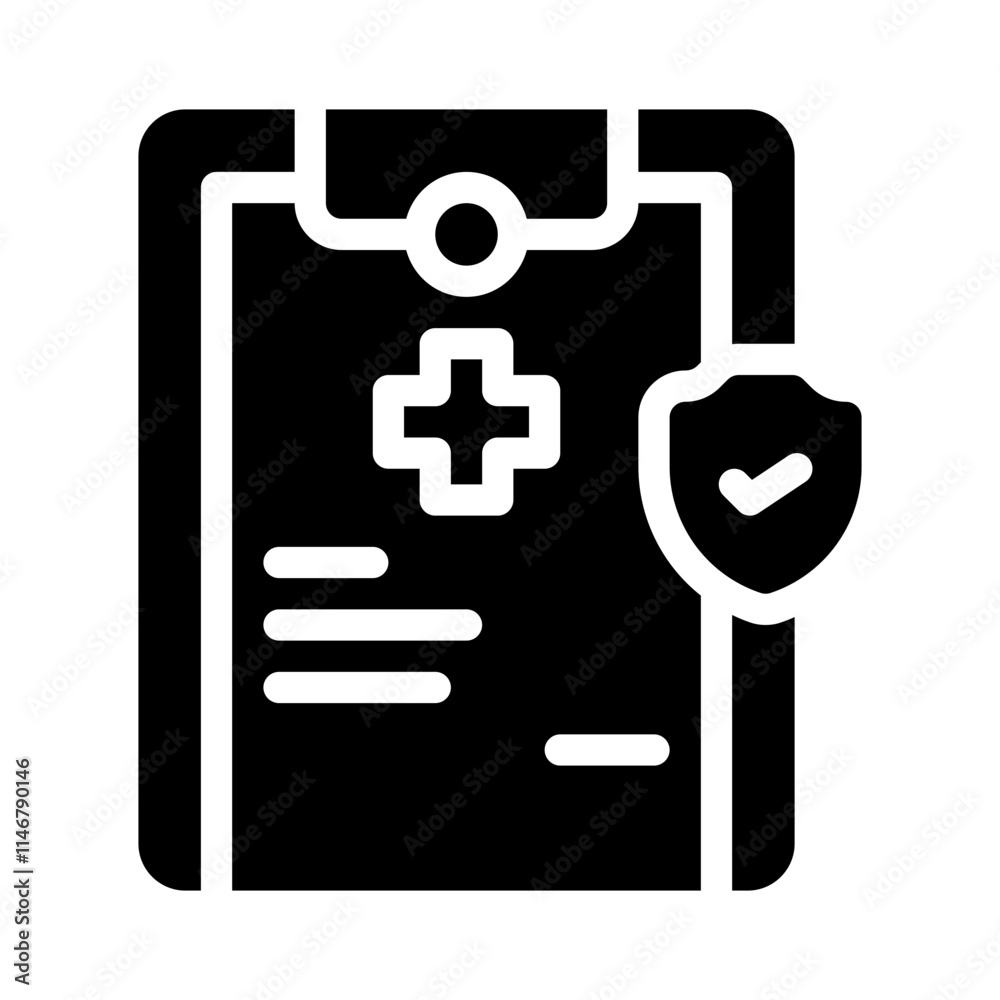 Fototapeta premium Health glyph icon