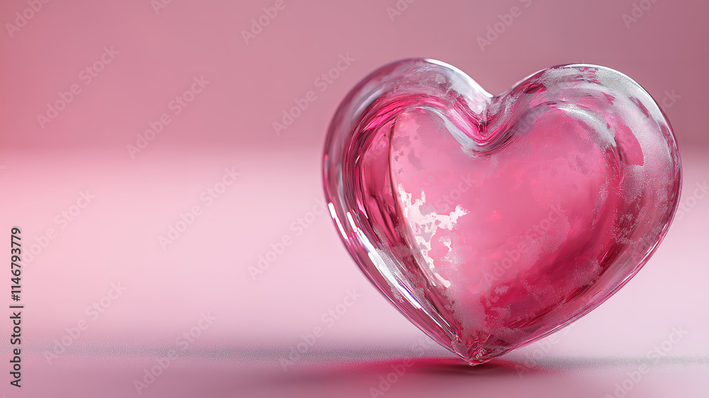 Beautiful heart shape on pink background perfect for Valentine's Day Beautiful heart shape on pink background perfect for Valentine's Day