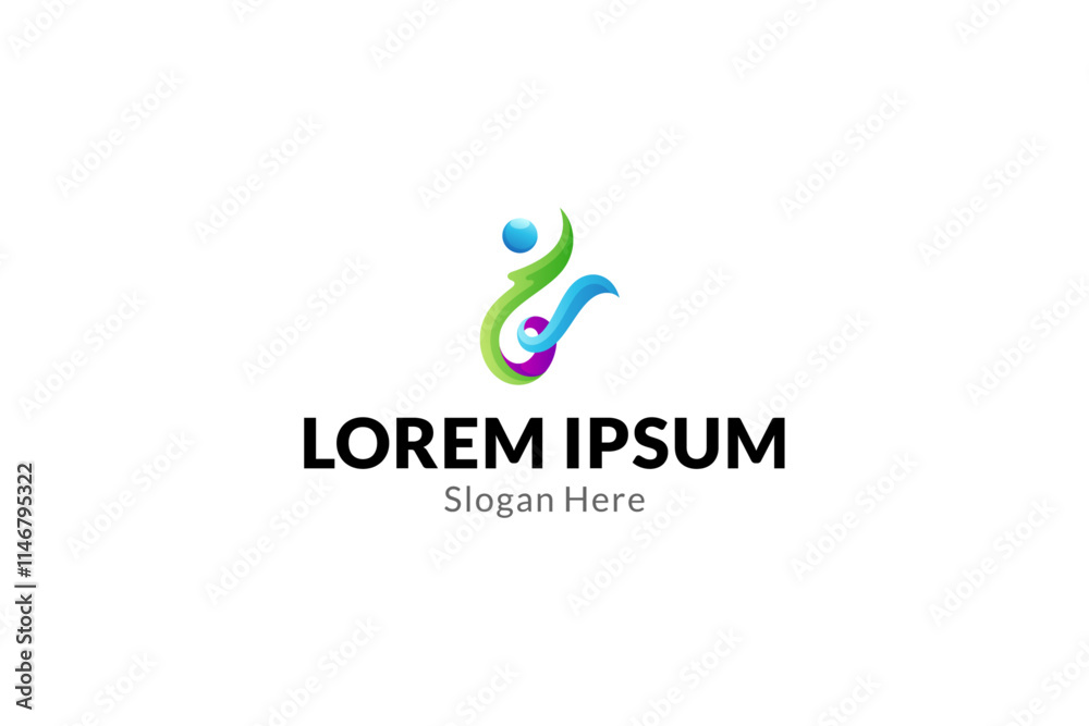 Abstract human health care logo template Abstract human health care logo template