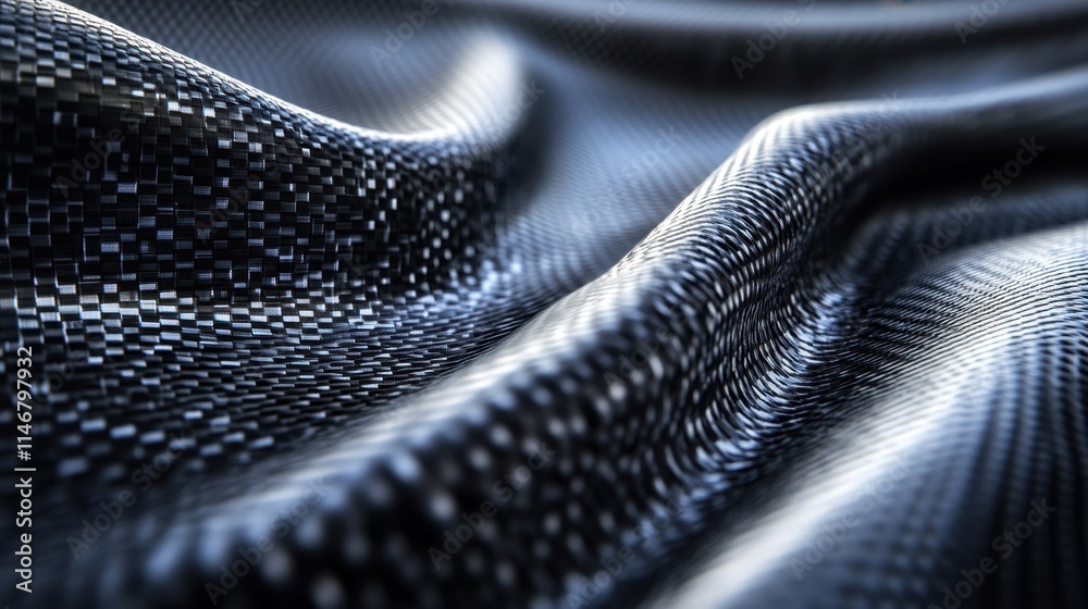 Glossy Textured Fabric with Elegant Wave Patterns Glossy Textured Fabric with Elegant Wave Patterns