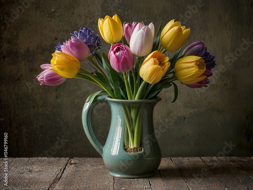 tulips in vase #1146799160