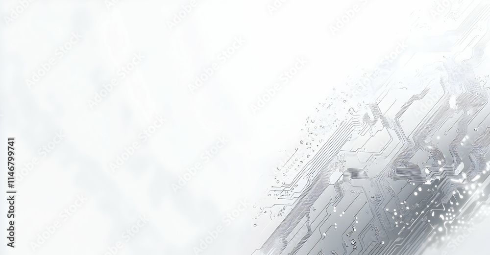 White background, circuit board texture with gray lines, vector illustration White background, circuit board texture with gray lines, vector illustration