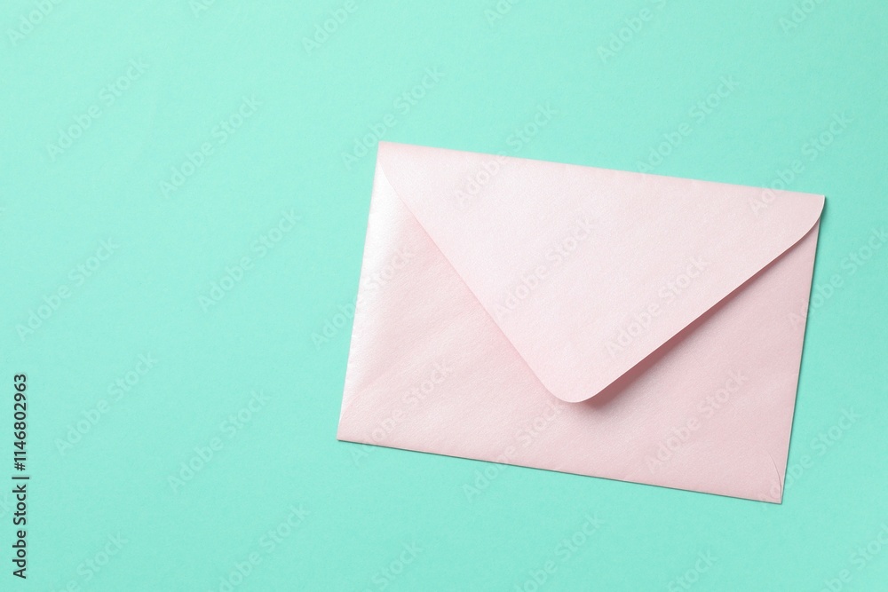 Paper envelope on color background Paper envelope on color background