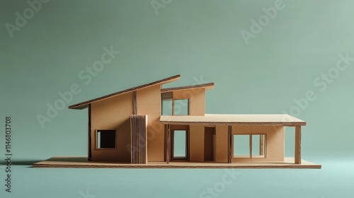 Modern Architectural Model of a Stylish House Design Display