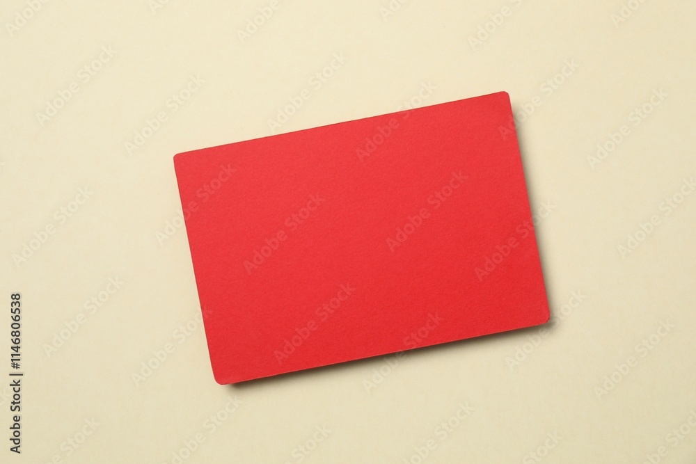 Paper card on color background. Empty greeting card for text design Paper card on color background. Empty greeting card for text design