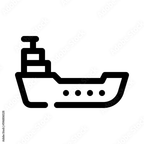 Barge line icon