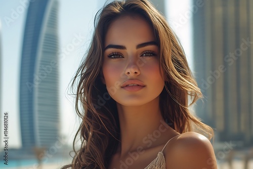 Elegant Woman Portrait City Background Tan Healthy Makeup Hairstyle Fashion Free Download Elegant Woman Portrait City Background Tan Healthy Makeup Hairstyle Fashion - GFXLoad