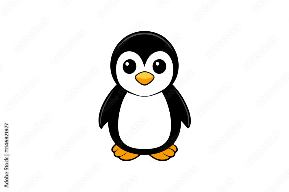 penguin cartoon isolated on white penguin cartoon isolated on white