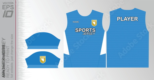 Modern ready-to-print jersey design with dynamic lines and vibrant colors. Perfect for football, basketball, cycling, or sportswear. High-quality, customizable vector file for instant printing.