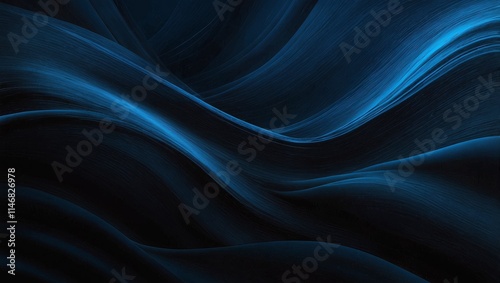 Wallpaper Mural Blue black abstract gradient background grain texture effect dark vibrant color flow wave copy space Torontodigital.ca