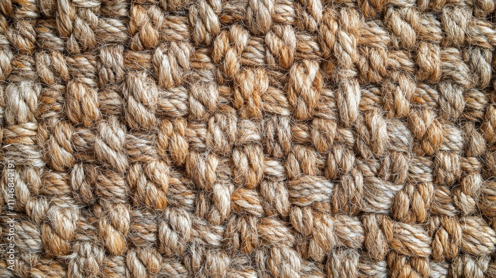 Brown and Beige Yarn Intertwined Knit Texture Brown and Beige Yarn Intertwined Knit Texture