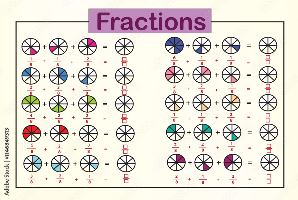 Obraz premium Fractions 