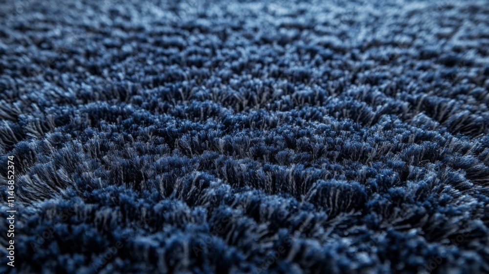 Deep Blue Shag Carpet Texture Close Up Deep Blue Shag Carpet Texture Close Up