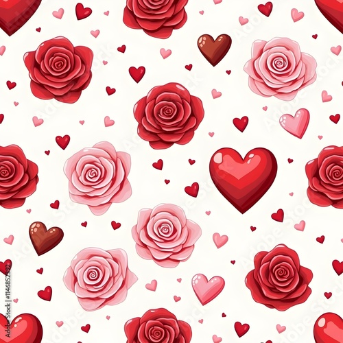 Seamless pattern sweet of valentine 