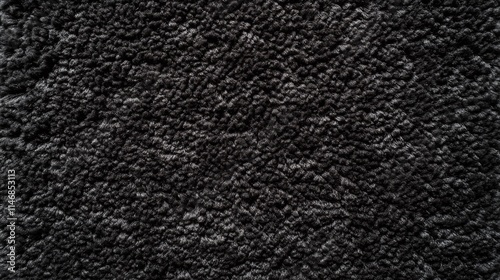 Close Up View Of Dark Fuzzy Fabric Texture
