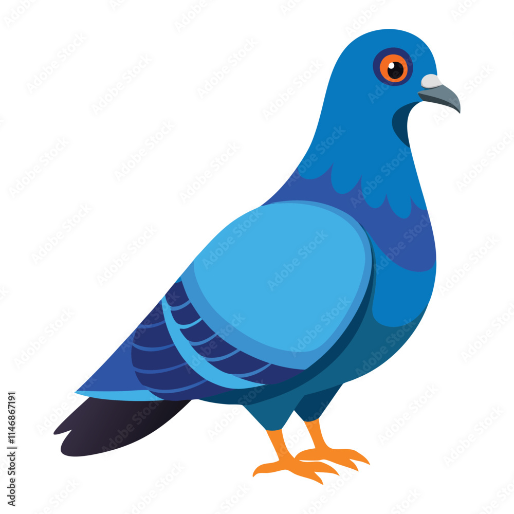 Fototapeta premium illustration of a pigeon