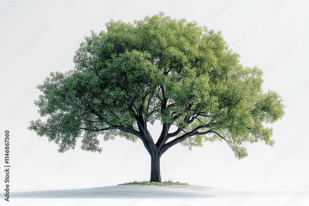 Lush green tree isolated on white background. (4) Lush green tree isolated on white background. (4)