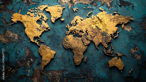 A global map highlighting regions where industrial waste disposal has led to severe environmental degradation. 