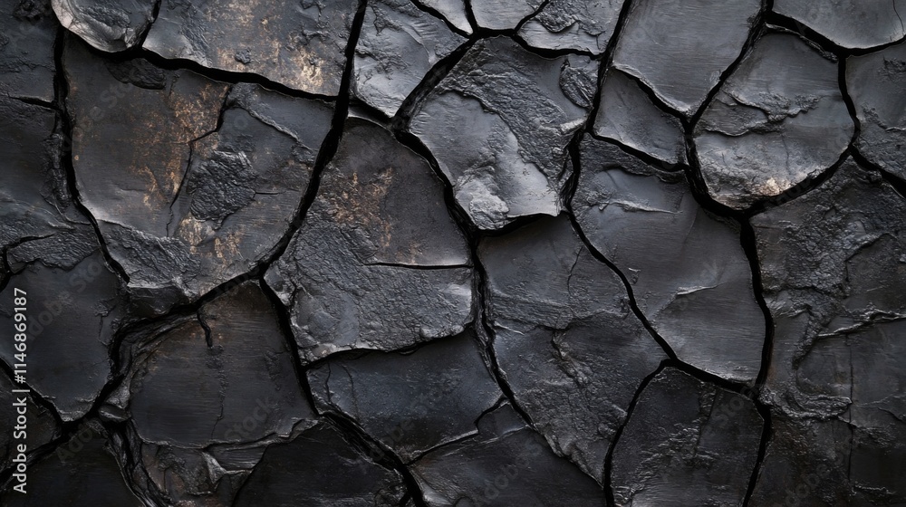 Dark Cracked Surface Abstract Texture Background Dark Cracked Surface Abstract Texture Background