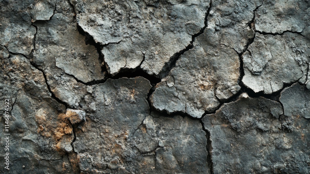 Cracked Dark Grey Earth Surface Texture Cracked Dark Grey Earth Surface Texture