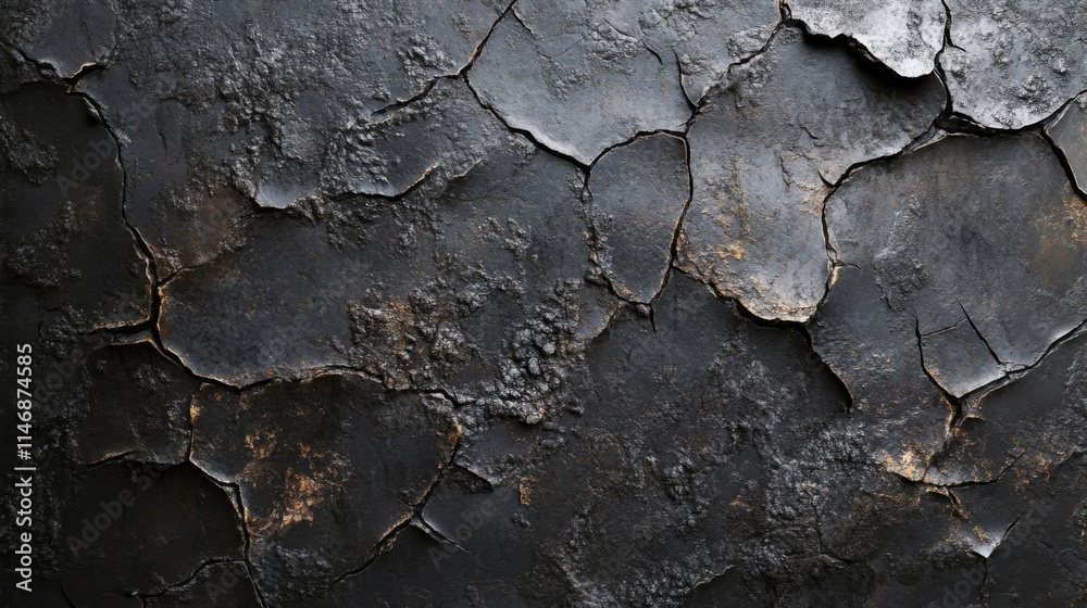 Dark Cracked Surface Texture Abstract Background Dark Cracked Surface Texture Abstract Background