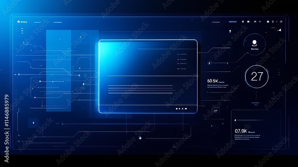 Modern interface screens: sleek software windows. Modern interface screens: sleek software windows.