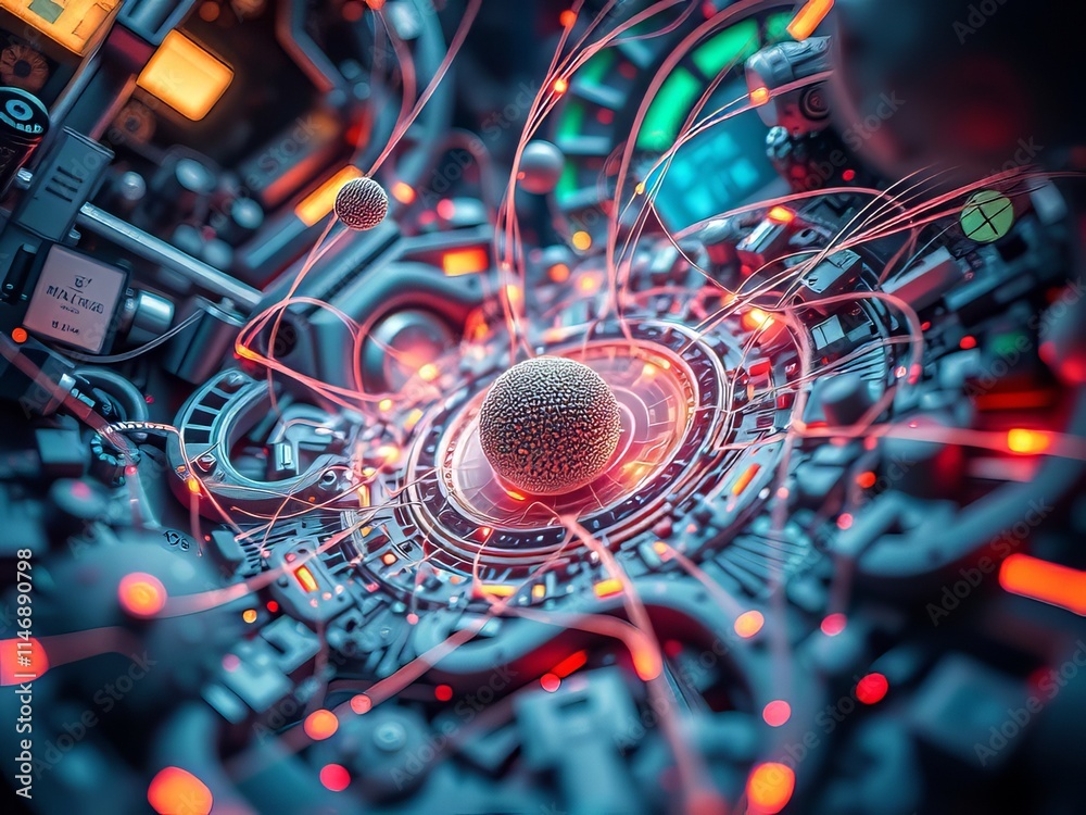 Quantum entanglement, a tilted-shift abstract, blurring reality. Quantum entanglement, a tilted-shift abstract, blurring reality.