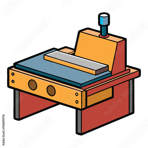 Sanding Machine Vector illustration isolated on white background.