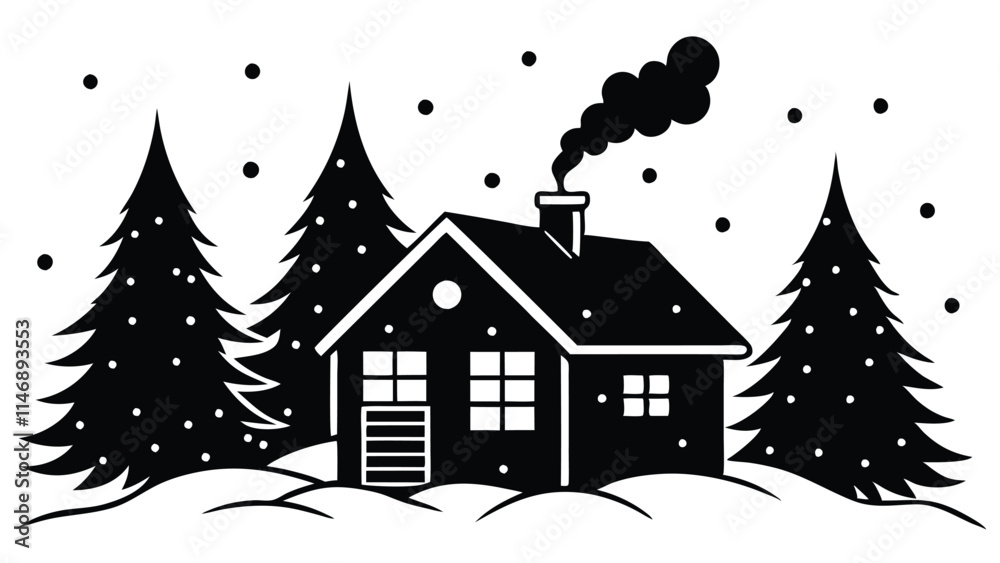 Cozy Christmas Cabin in the Woods Cozy Christmas Cabin in the Woods
