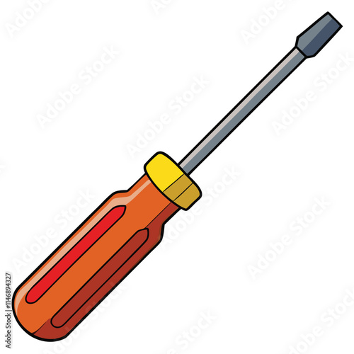 Screwdrivers Vector illustration isolated on white background.