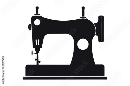 sewing machine clip art vector illustration