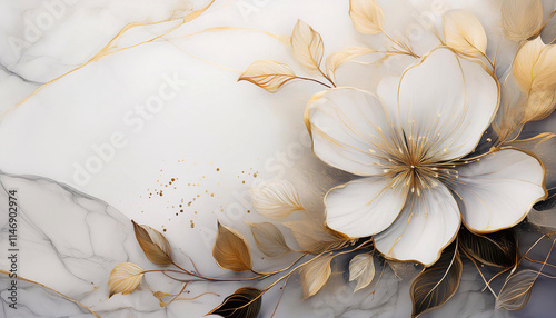 Papier dekoracyjny w kwiaty, jasna tapeta kwiatowa, abstrakcyjne tło kwiatowe, jasny, pastelowy kolor, puste miejsce na tekst