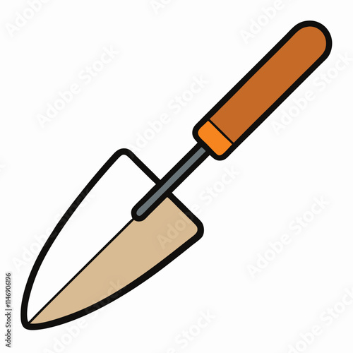 Trowels Vector illustration isolated on white background.