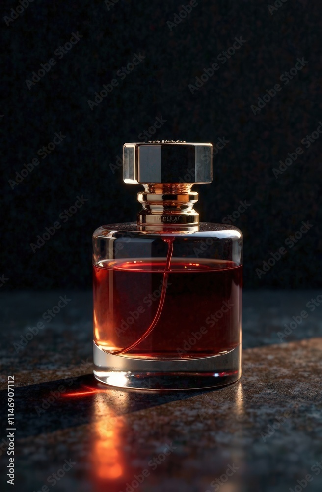 Beautiful jar for men's perfume and fragrance, without inscription on a minimalist background, unusual lighting, beauty backgraund Beautiful jar for men's perfume and fragrance, without inscription on a minimalist background, unusual lighting, beauty backgraund