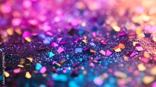 Colorful Glitter Background Shimmering Sparkle Texture photo