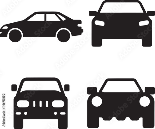 cars icon set