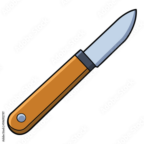 Utility Knife Vector illustration isolated on white background.