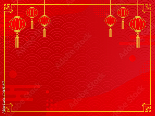 2025年 春節 new year 新年 バナー 背景	