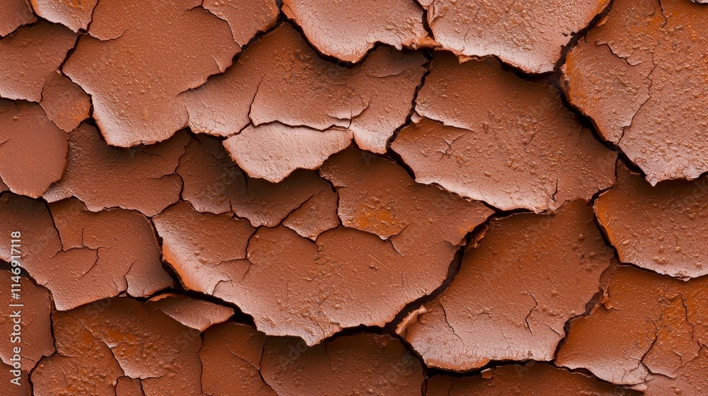A close up of a cracked ground with peeling paint A close up of a cracked ground with peeling paint