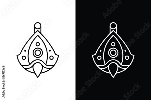 Sinker icon vector on White Background ,Vector Art Illustration on white background.