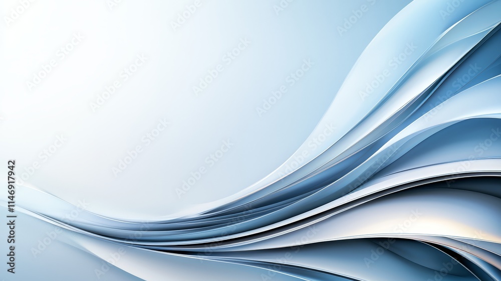 A blue and white abstract background with wavy lines A blue and white abstract background with wavy lines