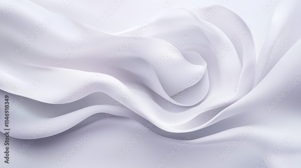 Fototapeta premium a close up of a white fabric with a white background