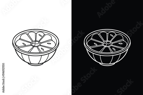 Salad spinner icon vector on White Background ,Vector Art Illustration on white background.